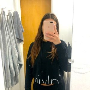 CALVIN KLEIN cropped hoodie